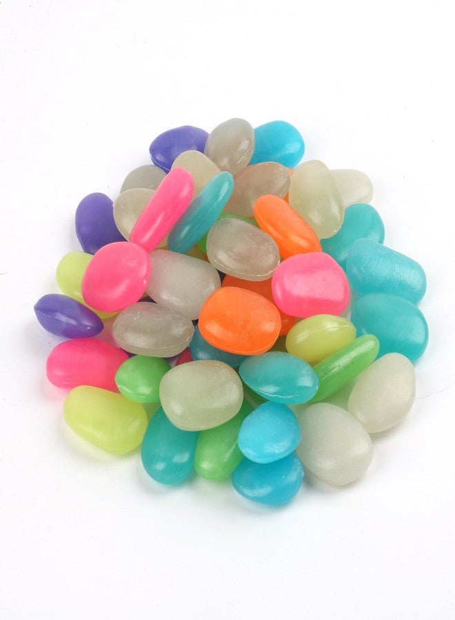 Shiny Stone Glow in The Dark Pebbles,Decorative Glow Stones,Fish Tank Aquarium Gravel,Glow Pebbles for DIY Garden Gifts Decoration(Big Size, 3-4cm, 400g/14.1oz) (Multicolor) - Image 5
